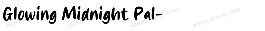 Glowing Midnight Pal字体转换